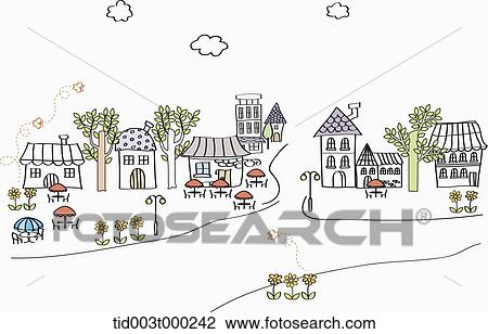 Building and street landscape View Large Photo Image Stock Image - Building and street landscape. Fotosearch