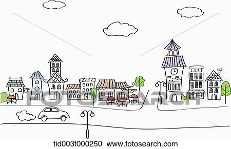 Building and street landscape View Large Photo Image Stock Image - Building and street landscape. Fotosearch