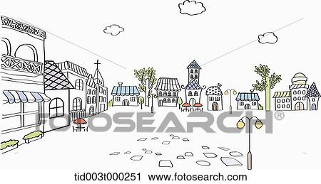 Building and street landscape View Large Photo Image Stock Image - Building and street landscape. Fotosearch