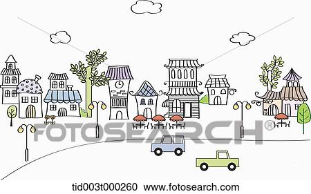 Building and street landscape View Large Photo Image Stock Image - Building and street landscape. Fotosearch