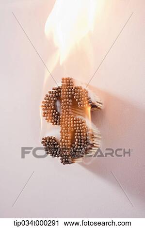 Burning dollar match View Large Photo Image Stock Image - Burning dollar match. Fotosearch