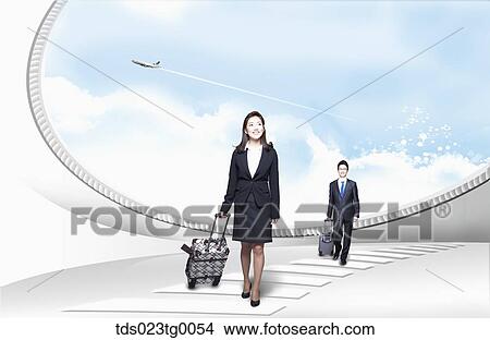 business people are going business trip View Large Photo Image Picture - business people are going business trip. Fotosearch