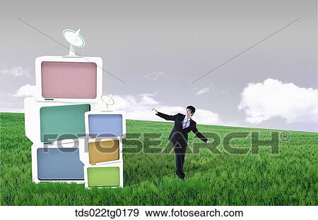 businessman and networks View Large Photo Image Stock Photo - businessman and networks. Fotosearch