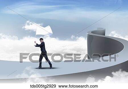 businessman is waving white flag View Large Photo Image Stock Photo - businessman is waving white flag. Fotosearch