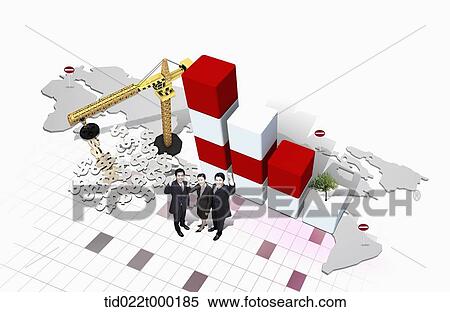 Businessmen and business performance chart View Large Photo Image Stock Photography - Businessmen and business performance chart. Fotosearch