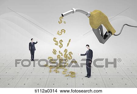 Businessmen presenting the dollar pumper View Large Photo Image Picture - Businessmen presenting the dollar pumper. Fotosearch