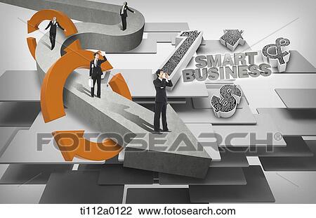 Businessmen standing on the arrow with smart business View Large Photo Image Stock Image - Businessmen standing on the arrow with smart business . Fotosearch