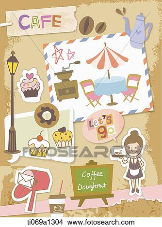 Picture - Cafe item illustration. Fotosearch
