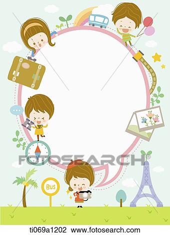 Children and traveling items around question mark notice View Large Photo Image Stock Image - Children and traveling items around question mark notice. Fotosearch