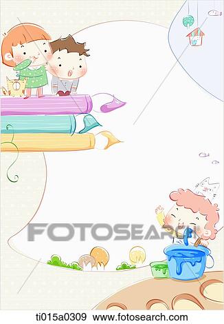 Children drawing the picture View Large Photo Image Stock Photo - Children drawing the picture. Fotosearch
