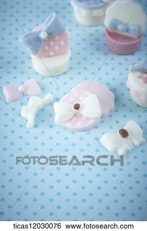 Chocolate decorated with ribbon View Large Photo Image Stock Photograph - Chocolate decorated with ribbon . Fotosearch