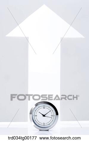 clock and arrow sign View Large Photo Image Stock Photo - clock and arrow sign. Fotosearch