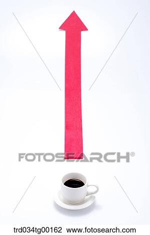 coffee and arrow sign View Large Photo Image Stock Image - coffee and arrow sign. Fotosearch