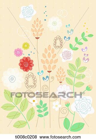 Colorful flowers with orange background View Large Photo Image Stock Photo - Colorful flowers with orange background. Fotosearch