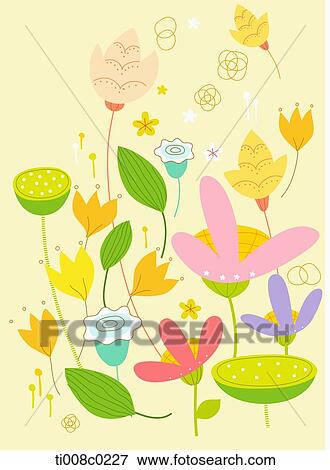 Colorful flowers with yellow background View Large Photo Image Stock Photo - Colorful flowers with yellow background. Fotosearch