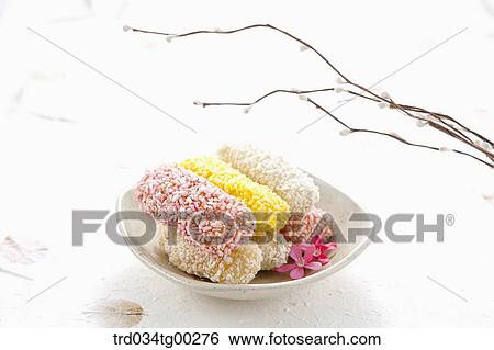 Colorful Korean dessert on dish View Large Photo Image Stock Photograph - Colorful Korean dessert on dish . Fotosearch