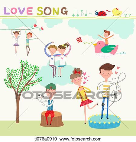 Couples enjoying the love song View Large Photo Image Stock Image - Couples enjoying the love song. Fotosearch