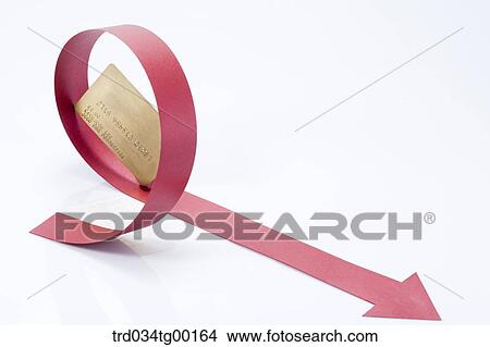 credit card and red color arrow sign View Large Photo Image Picture - credit card and red color arrow sign. Fotosearch