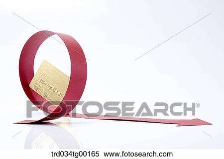 credit card and red color arrow sign View Large Photo Image Stock Photography - credit card and red color arrow sign. Fotosearch
