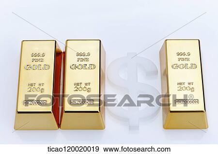 Dollar between gold bars View Large Photo Image Stock Photo - Dollar between gold bars. Fotosearch