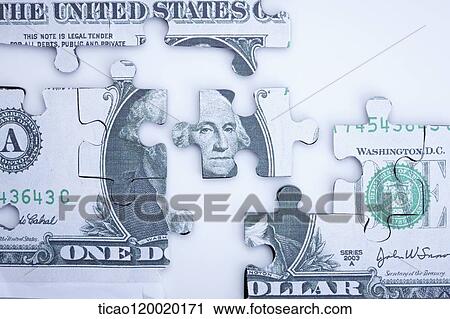 Dollar pieces of puzzle View Large Photo Image Stock Image - Dollar pieces of puzzle. Fotosearch