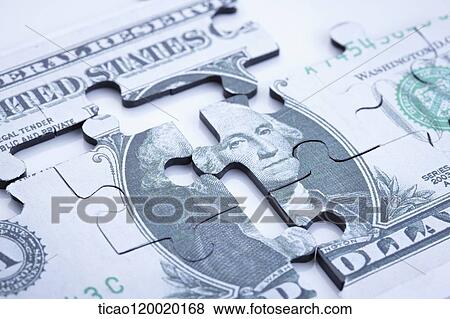Dollar pieces of puzzle View Large Photo Image Stock Photo - Dollar pieces of puzzle. Fotosearch