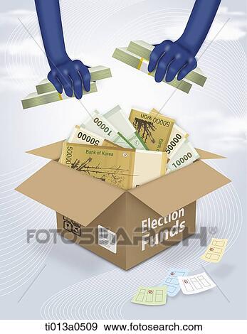 Stock Photo - Election funds in the box. Fotosearch