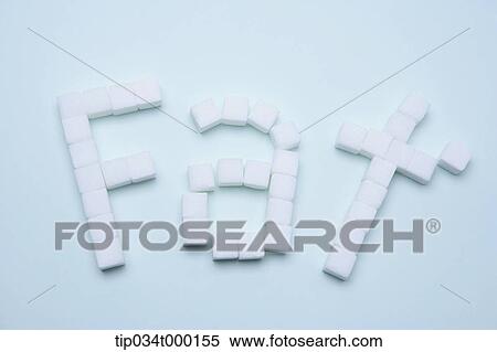 Fat letters with lumps of sugar View Large Photo Image Stock Photography - Fat letters with lumps of sugar. Fotosearch