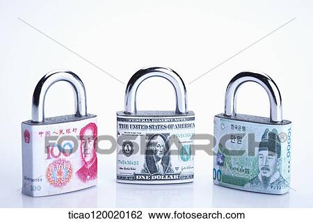 Foreign currency locks View Large Photo Image Stock Image - Foreign currency locks. Fotosearch
