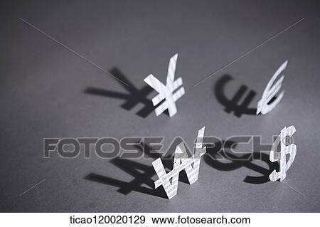 Stock Photo - Foreign currency of newspaper. Fotosearch