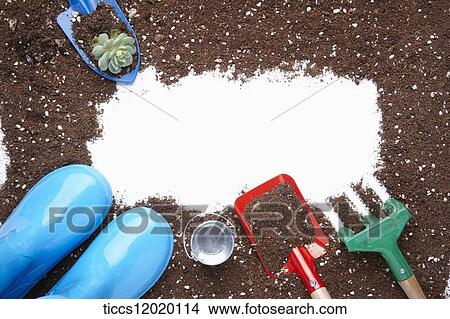 Gardening tool frame View Large Photo Image Picture - Gardening tool frame. Fotosearch