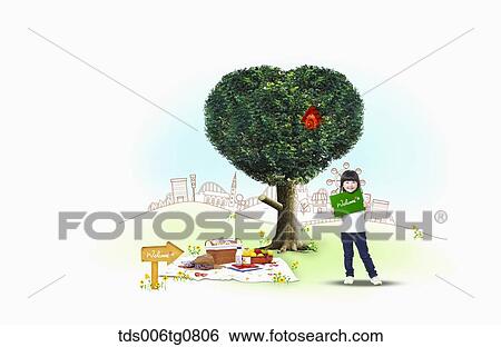 gir enjoys picnic View Large Photo Image Stock Photograph - gir enjoys picnic. Fotosearch