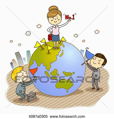 Global business partners on the globe View Large Photo Image Stock Photography - Global business partners on the globe. Fotosearch