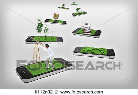 Global education items on the Smartphone View Large Photo Image Stock Image - Global education items on the Smartphone . Fotosearch