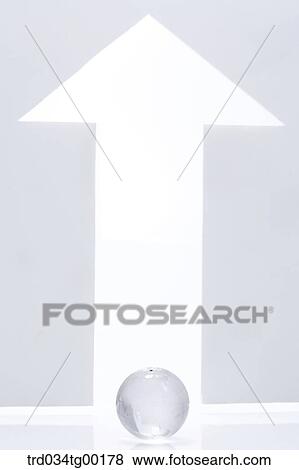 globe and arrow sign View Large Photo Image Stock Photo - globe and arrow sign. Fotosearch