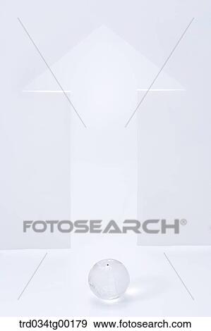 globe and arrow sign View Large Photo Image Stock Photo - globe and arrow sign. Fotosearch