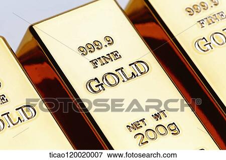 Gold bars in a line View Large Photo Image Stock Photo - Gold bars in a line. Fotosearch