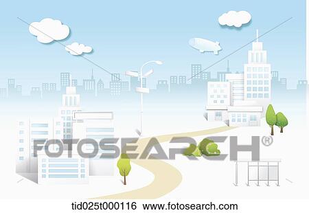 Green downtown View Large Photo Image Stock Photograph - Green downtown. Fotosearch