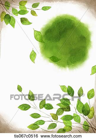 Stock Photograph - Green leaves . Fotosearch