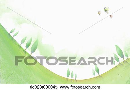 Green trees on the green field View Large Photo Image Stock Photography - Green trees on the green field. Fotosearch