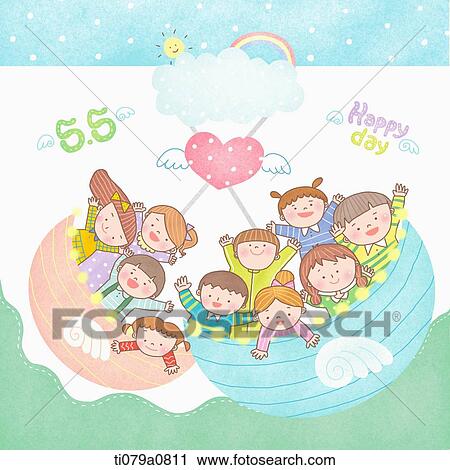 Happy children celebrating children's day in the ship View Large Photo Image Stock Image - Happy children celebrating children's day in the ship . Fotosearch