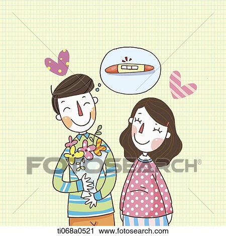 Happy couple celebrating the pregnancy View Large Photo Image Stock Image - Happy couple celebrating the pregnancy . Fotosearch