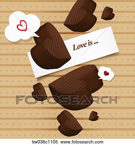 Heart chocolate cake with Love is View Large Photo Image Stock Photography - Heart chocolate cake with Love is. Fotosearch