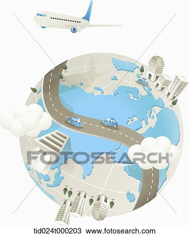 Highway and building on the earth View Large Photo Image Stock Image - Highway and building on the earth. Fotosearch