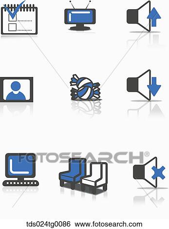 icons of computer devices View Large Photo Image Stock Photograph - icons of computer devices. Fotosearch
