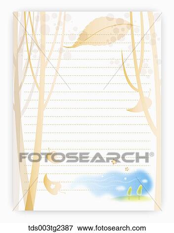 illustrated letter pad of autumn scent View Large Photo Image Stock Photo - illustrated letter pad of autumn scent. Fotosearch