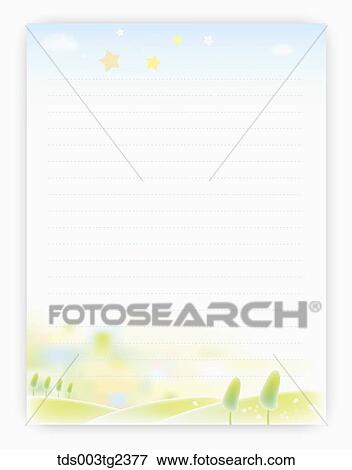 Stock Photo - illustrated letter pad. Fotosearch