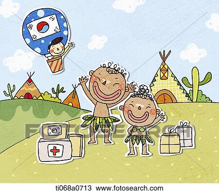 Korean giving aid people in Africa View Large Photo Image Stock Image - Korean giving aid people in Africa. Fotosearch