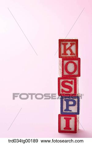 Stock Photo - letters of KOSPI. Fotosearch