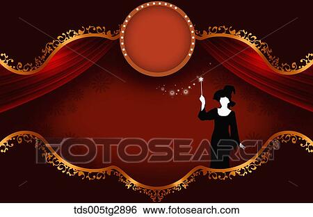 Stock Photograph - magician of the stage. Fotosearch